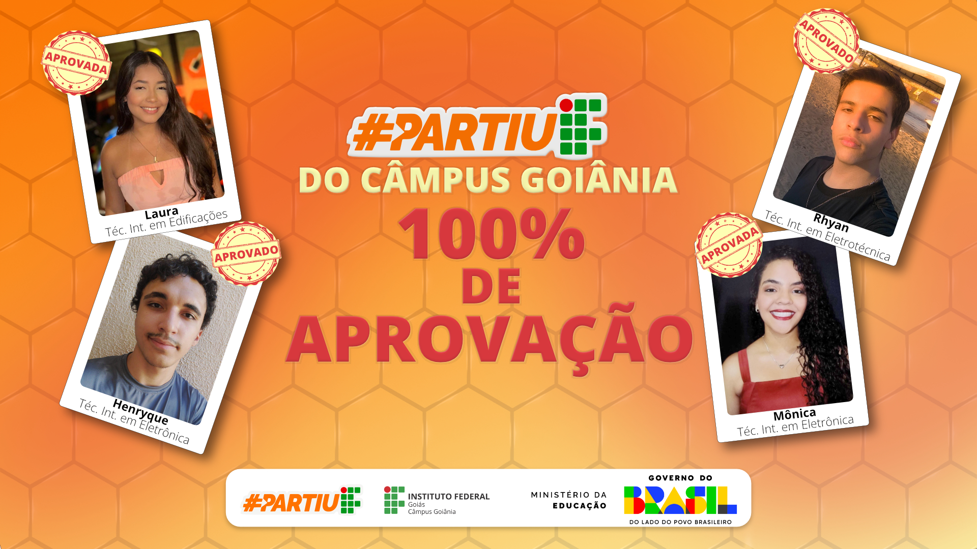 Curso PartiuIF do Câmpus Goiânia alcança 100% de aprovação na seleção dos técnicos integrados 2026/1